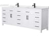 Wyndham Collection Beckett 84" White Vanity