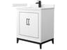 Wyndham Collection Marlena 30" White Vanity