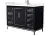 Wyndham Collection Marlena 48" Black Vanity