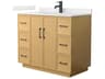 Wyndham Collection Elan-TK 42" Light Oak Vanity with Toe Kick