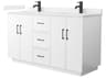 Wyndham Collection Elan-TK 60" White Vanity with Toe Kick