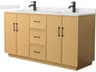 Wyndham Collection Elan-TK 66" Light Oak Vanity with Toe Kick