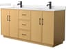 Wyndham Collection Elan-TK 72" Light Oak Vanity with Toe Kick
