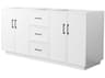 Wyndham Collection Elan-TK 71" White Vanity with Toe Kick