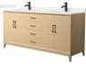 Wyndham Collection Janna 72" White Vanity