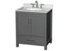 Wyndham Collection Sheffield 30" Dark Gray Vanity