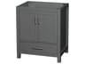 Wyndham Collection Sheffield 29" Dark Gray Vanity