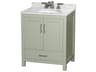 Wyndham Collection Sheffield 30" Light Green Vanity