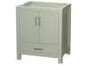Wyndham Collection Sheffield 29" Light Green Vanity