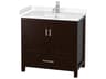 Wyndham Collection Sheffield 36" Espresso Vanity