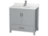 Wyndham Collection Sheffield 36" Gray Vanity