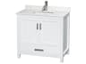 Wyndham Collection Sheffield 36" White Vanity