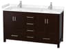 Wyndham Collection Sheffield 60" Espresso Vanity