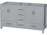 Wyndham Collection Sheffield 59" Gray Vanity