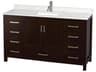 Wyndham Collection Sheffield 60" Espresso Vanity