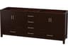 Wyndham Collection Sheffield 79" Espresso Vanity