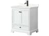Wyndham Collection Deborah 30" White Vanity