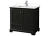Wyndham Collection Deborah 36" Dark Espresso Vanity