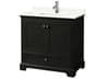 Wyndham Collection Deborah 36" Dark Espresso Vanity