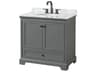 Wyndham Collection Deborah 36" Dark Gray Vanity