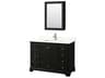 Wyndham Collection Deborah 48" Dark Espresso Vanity with Medicine Cabinet