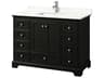 Wyndham Collection Deborah 48" Dark Espresso Vanity