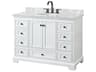 Wyndham Collection Deborah 48" White Vanity
