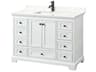 Wyndham Collection Deborah 48" White Vanity