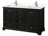 Wyndham Collection Deborah 60" Dark Espresso Vanity