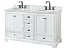 Wyndham Collection Deborah 60" White Vanity
