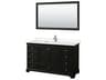 Wyndham Collection Deborah 60" Dark Espresso Vanity with 58" Mirror