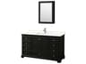 Wyndham Collection Deborah 60" Dark Espresso Vanity with Medicine Cabinet