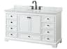 Wyndham Collection Deborah 60" White Vanity