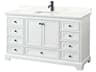 Wyndham Collection Deborah 60" White Vanity