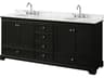 Wyndham Collection Deborah 80" Dark Espresso Vanity