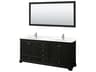 Wyndham Collection Deborah 80" Dark Espresso Vanity with 70" Mirror