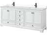 Wyndham Collection Deborah 80" White Vanity