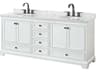 Wyndham Collection Deborah 80" White Vanity
