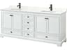 Wyndham Collection Deborah 80" White Vanity