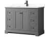 Wyndham Collection Avery 48" Dark Gray Vanity