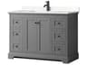 Wyndham Collection Avery 48" Dark Gray Vanity