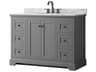 Wyndham Collection Avery 48" Dark Gray Vanity