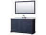 Wyndham Collection Avery 60" Dark Blue Vanity with 58" Mirror