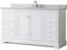 Wyndham Collection Avery 60" White Vanity