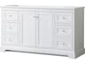 Wyndham Collection Avery 59" White Vanity