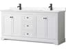 Wyndham Collection Avery 72" White Vanity