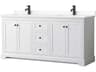 Wyndham Collection Avery 72" White Vanity