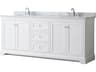 Wyndham Collection Avery 80" White Vanity