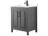 Wyndham Collection Daria 30" Dark Gray Vanity