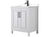 Wyndham Collection Daria 30" White Vanity